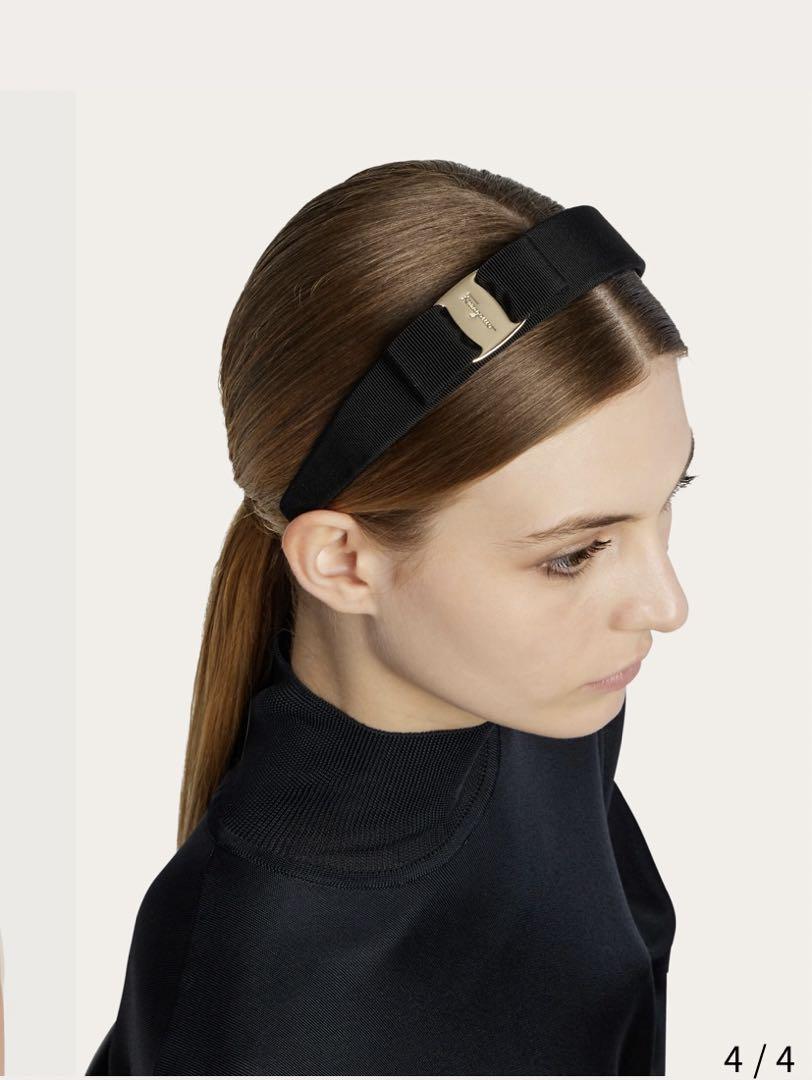 ⭐︎箱、ショッパー無⭐︎SalvatoreFerragamo ブラック カチューシャ