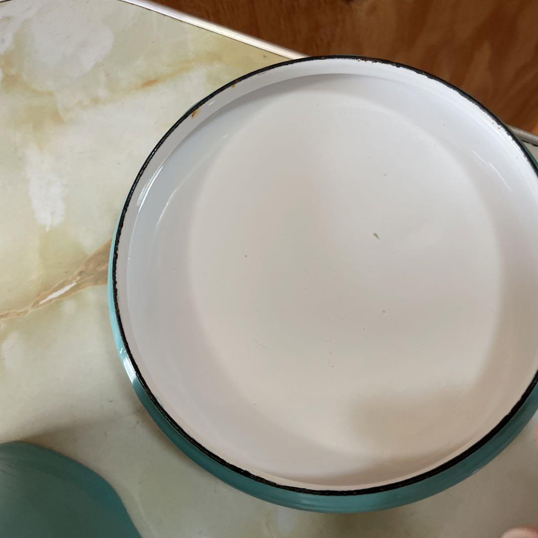 ダンスク　DANSK コベンスタイル　片手鍋　ソースパン　ターコイズ　ホーロー鍋