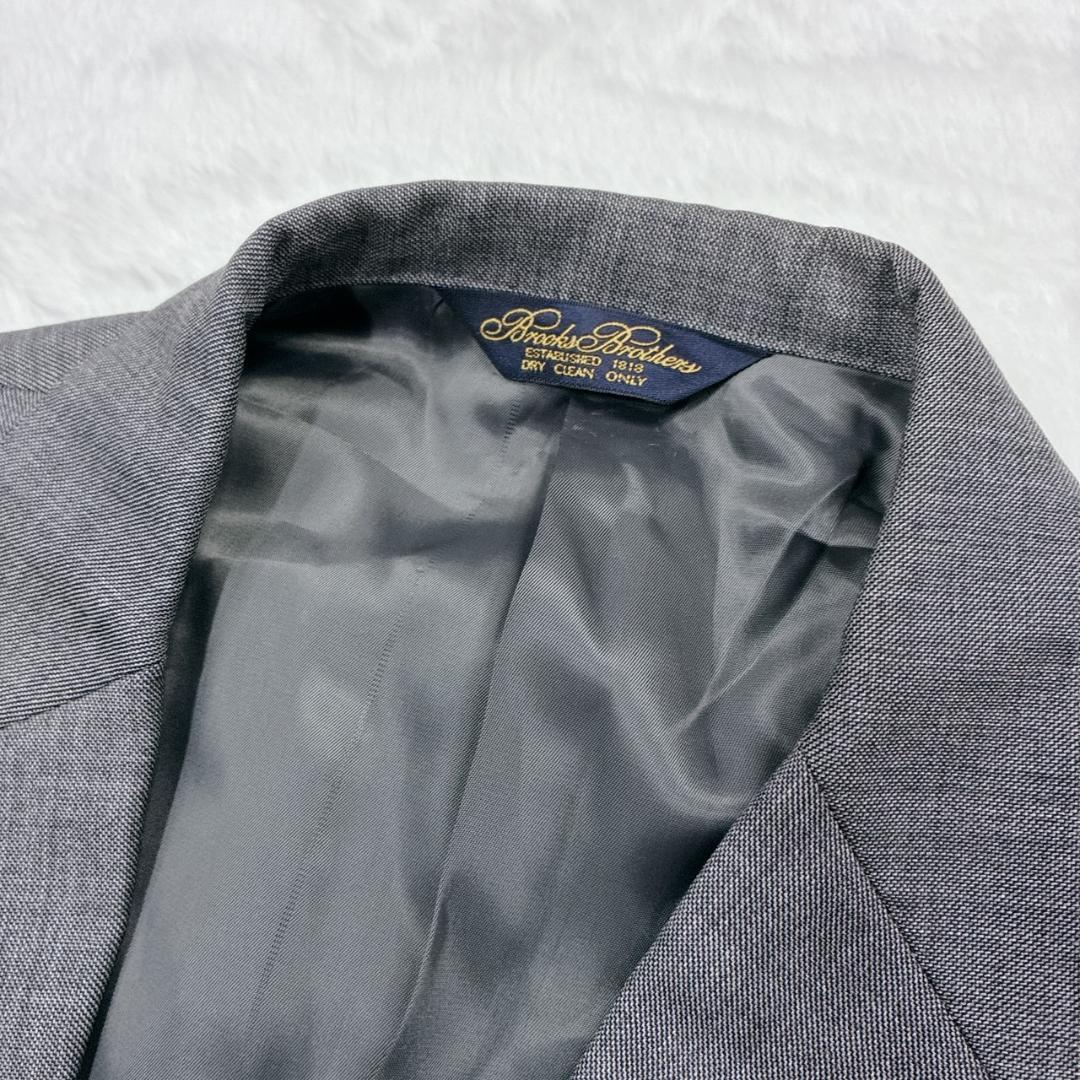 極美品Brooks Brothers セットアップ シングル グレー 背抜き 夏