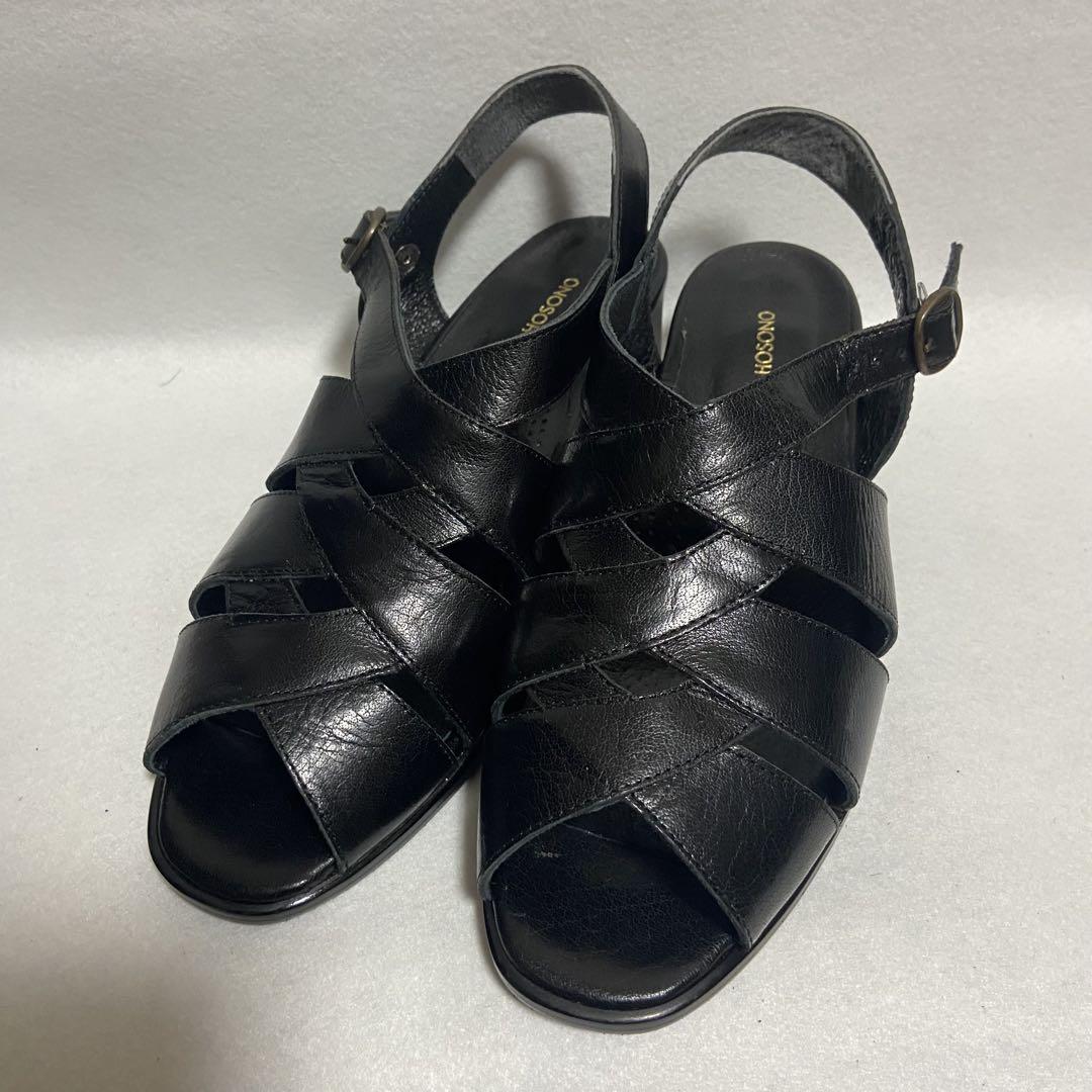 【美品】カルツェリアホソノ グルカサンダル　本革 25.5cm