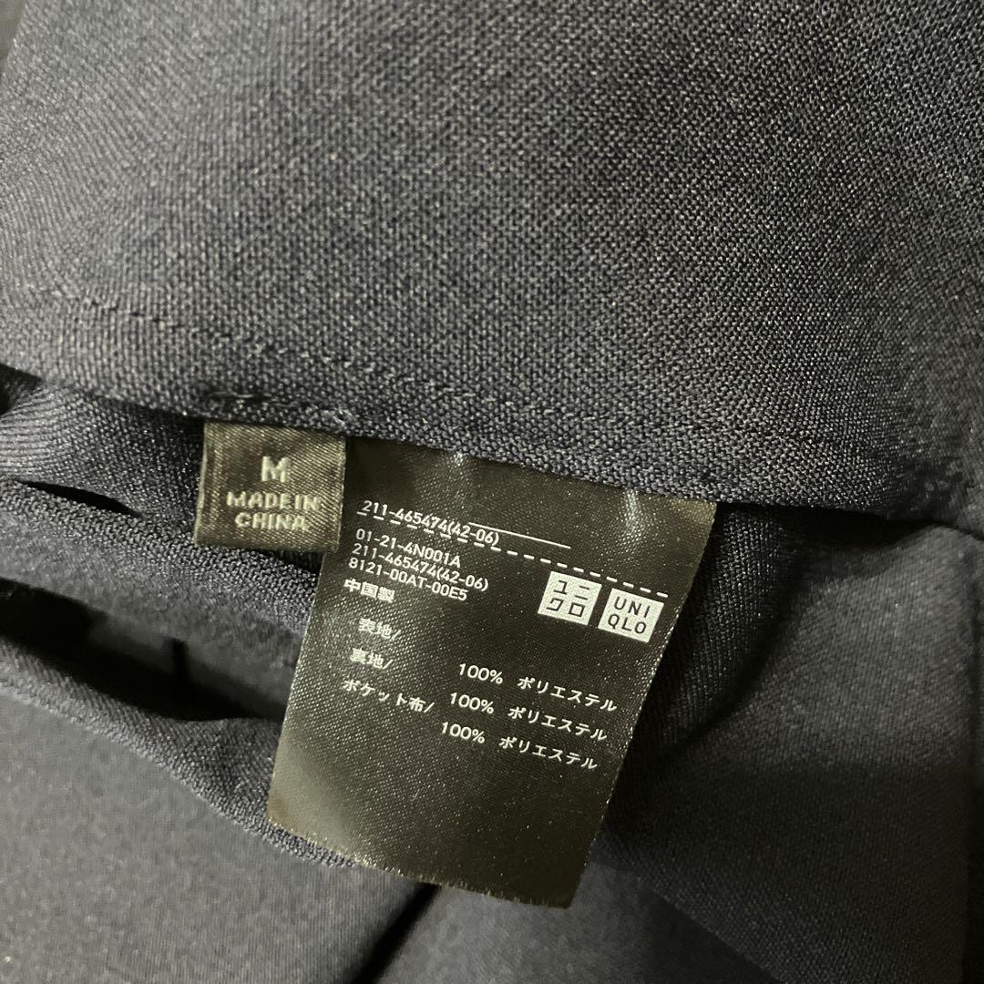 新品　ユニクロ　感動ジャケット&感動タックパンツセット　M ネイビー