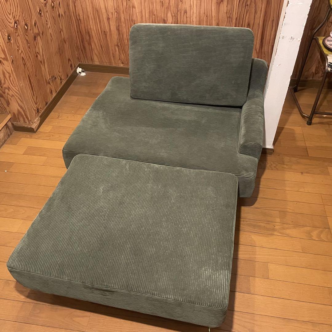 都内23区送料無料❗️2人掛けソファー　ダークグリーン✨