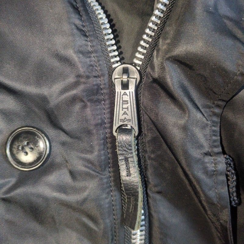 美品 XL アルファインダストリーズ N-3B フライトジャケット ブラック 美品 XL アルファインダストリーズ N-3B フライトジャケット ブラック