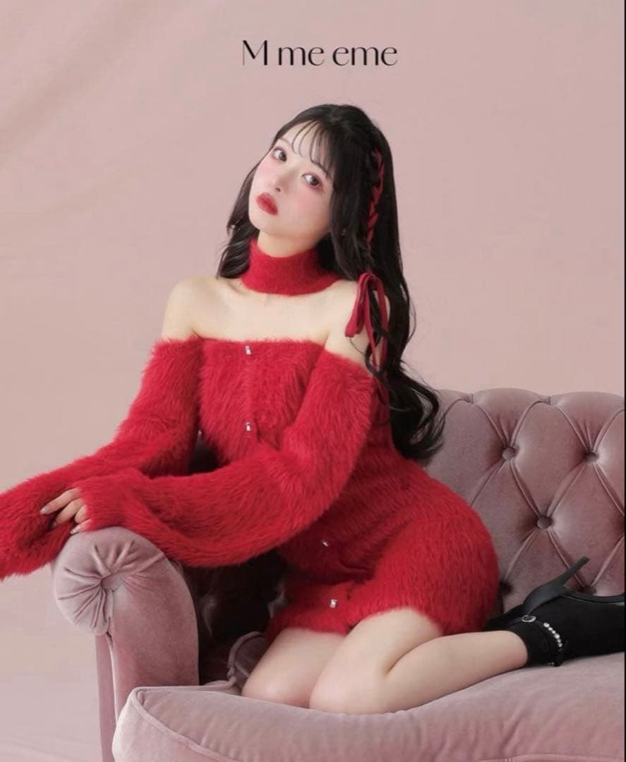 M me eme エムエメ バックリボンシャギーニットミニワンピース - メルカリ M me eme エムエメ バックリボンシャギーニットミニワンピース - メルカリ