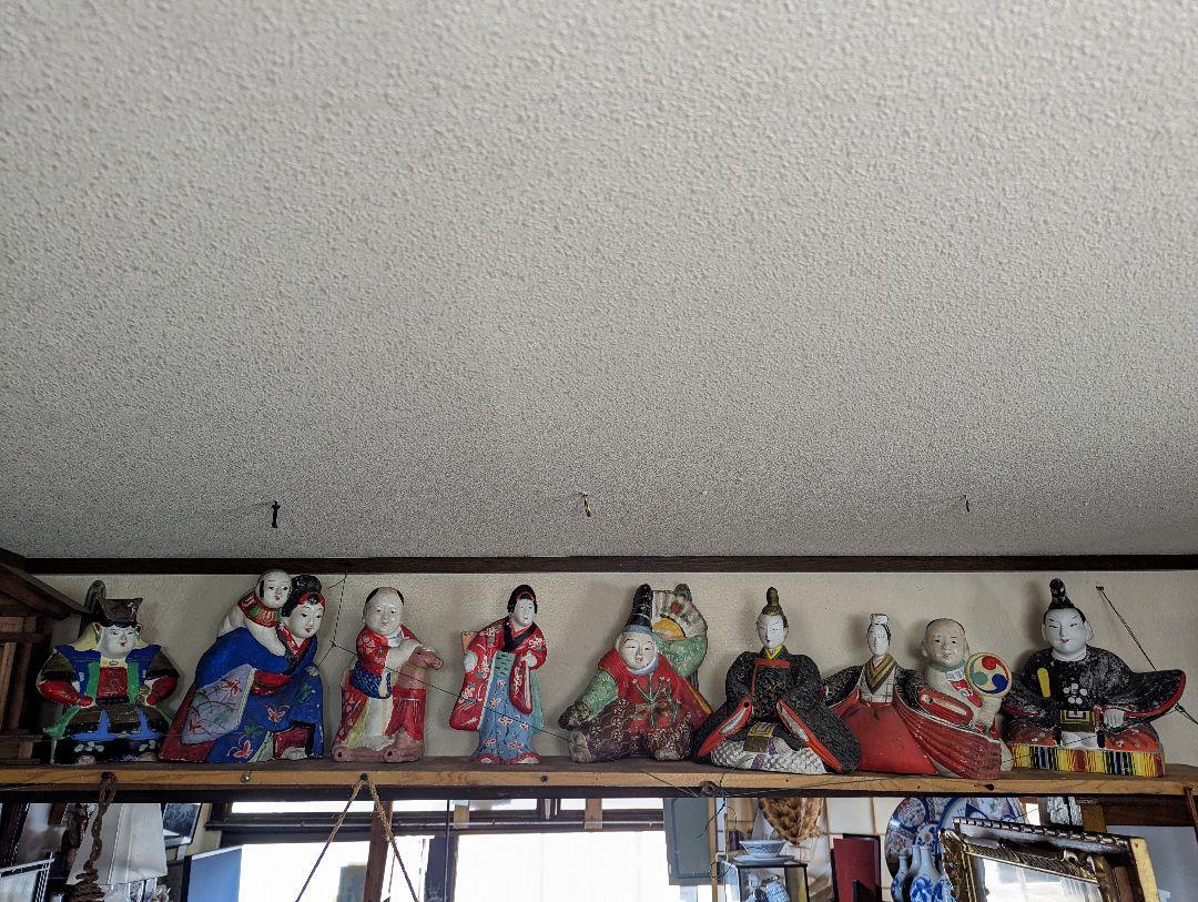 土人形、9体、江戸期