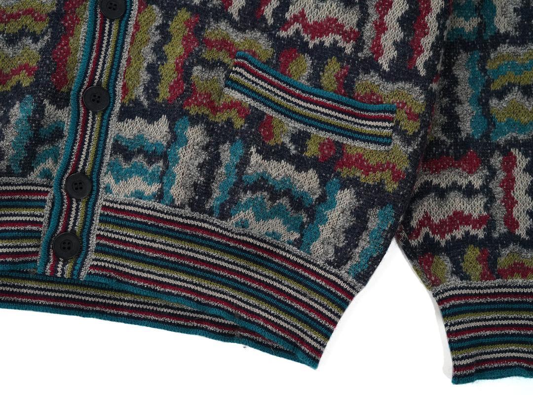 イタリア製 MISSONI SPORT 総柄 デザイン カーディガン 48