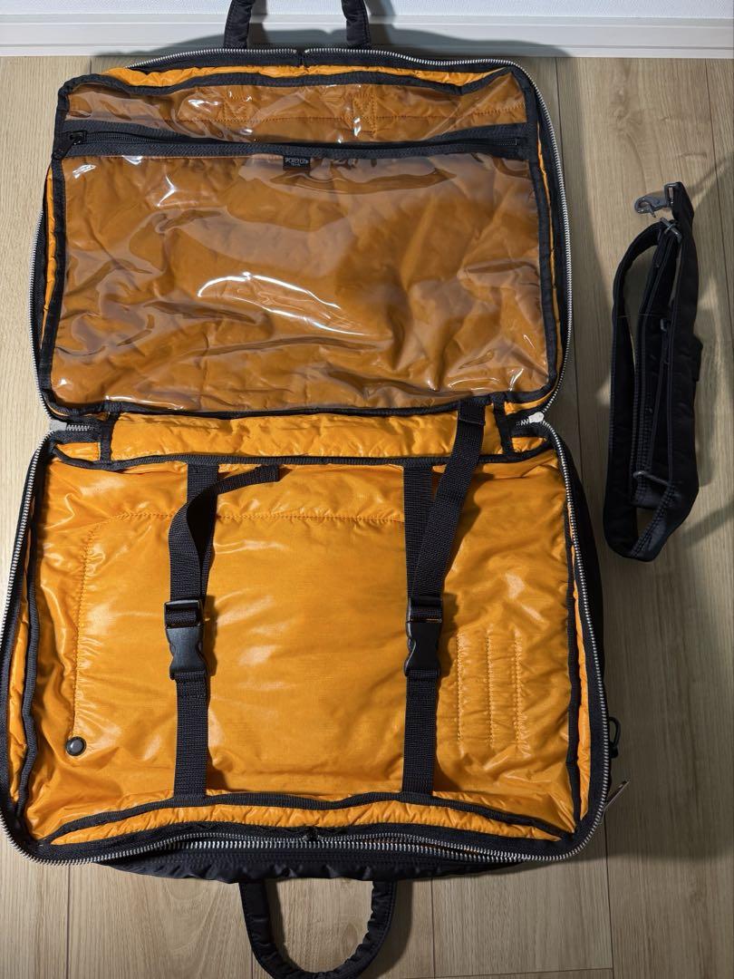 PORTER タンカー　2way ビジネスバッグ　2層式　ブラック　A4収納