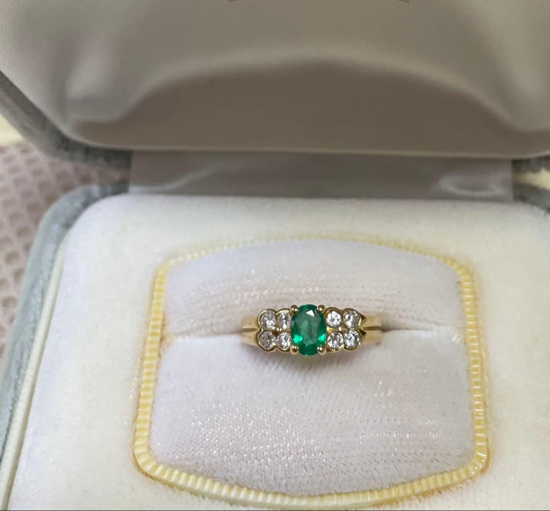 エメラルド ダイヤモンド リング