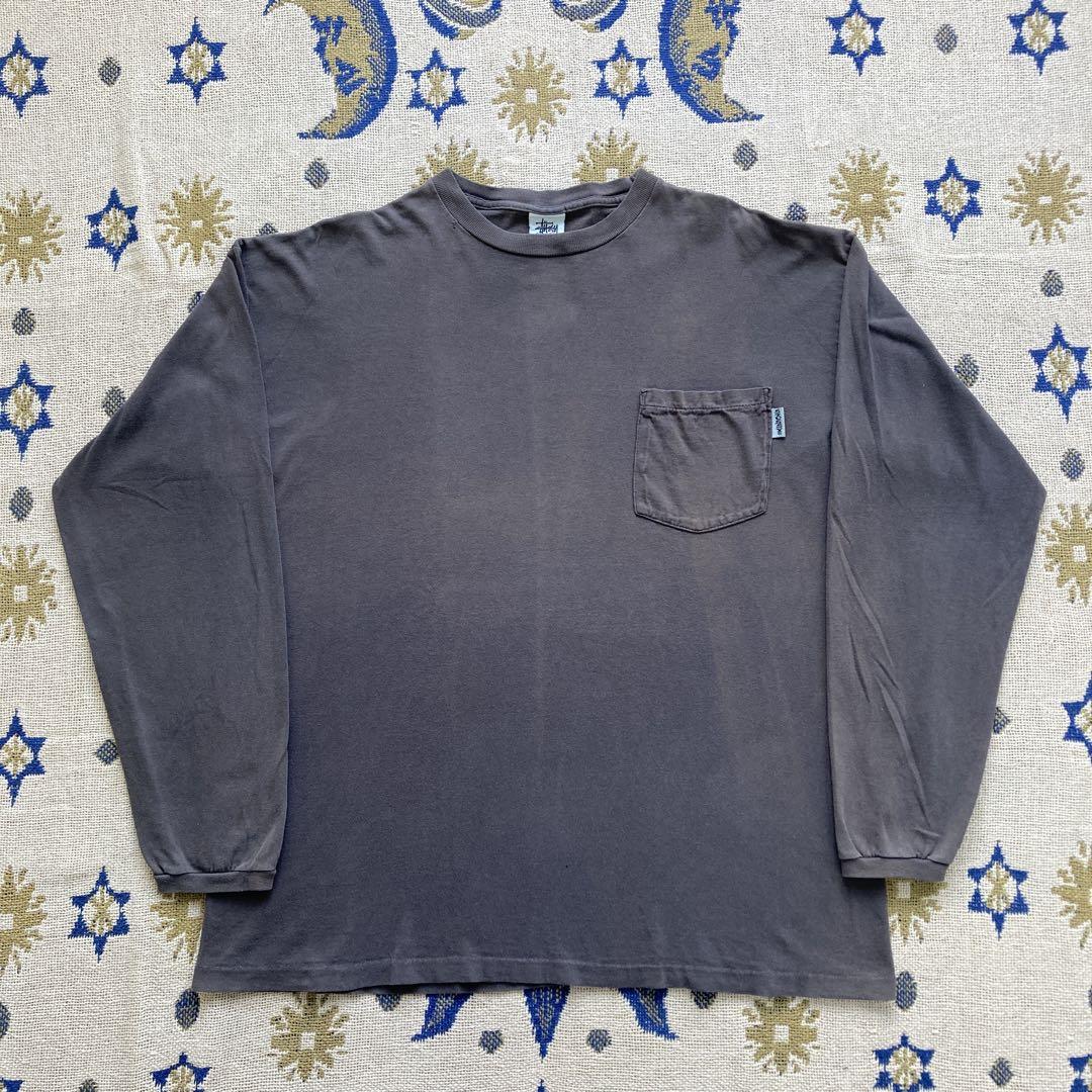 90's USA製 OLD stussy ステューシー ポケット ロンT