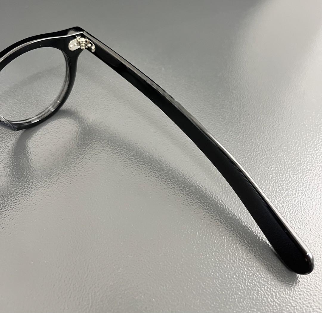 【B級品】クラシックメガネ　眼鏡　ヴィンテージ　丸眼鏡　ビンテージ　ブラック