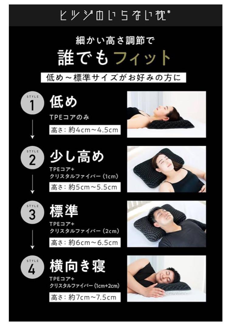 【ヒツジのいらない枕】新・ハイブリッド3層構造