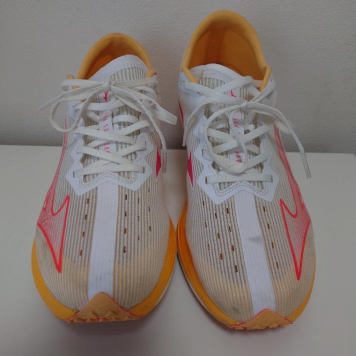 Mizuno ウェーブデュエルネオランニングシューズ ホワイト/ピンク/オレンジ
