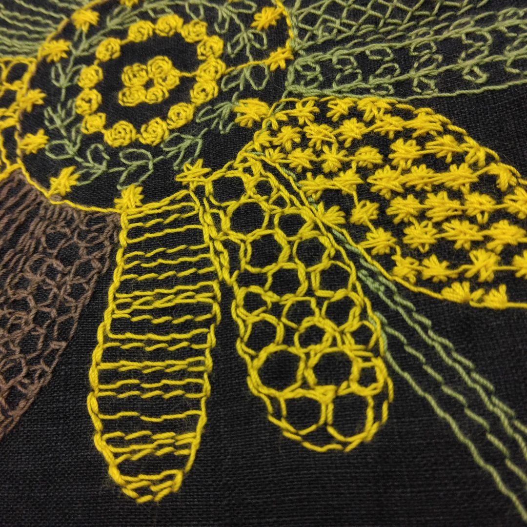 ラバーズバースデイ リネンワンピース 38 花柄刺繍ワンピース
