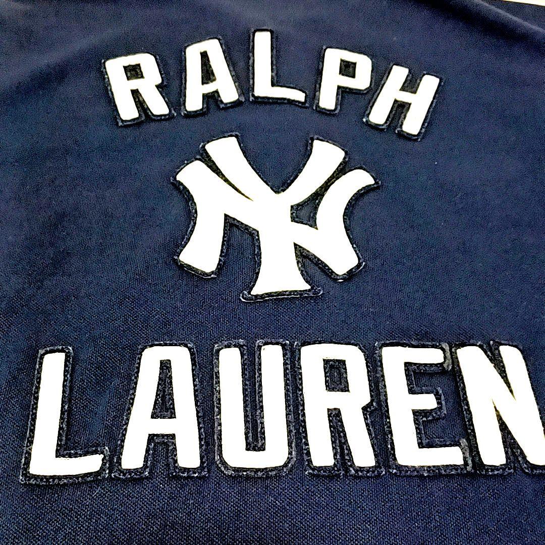海外希少 【Polo Ralph Lauren】NYヤンキース Tシャツ ネイビー Polo Ralph Lauren ヤンキース ジャージー Tシャツ | ラルフ