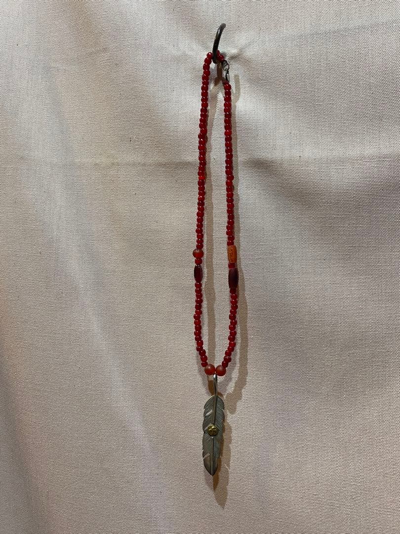 羽根デザイン スターリングシルバー 925 フェザーネックレス トップ