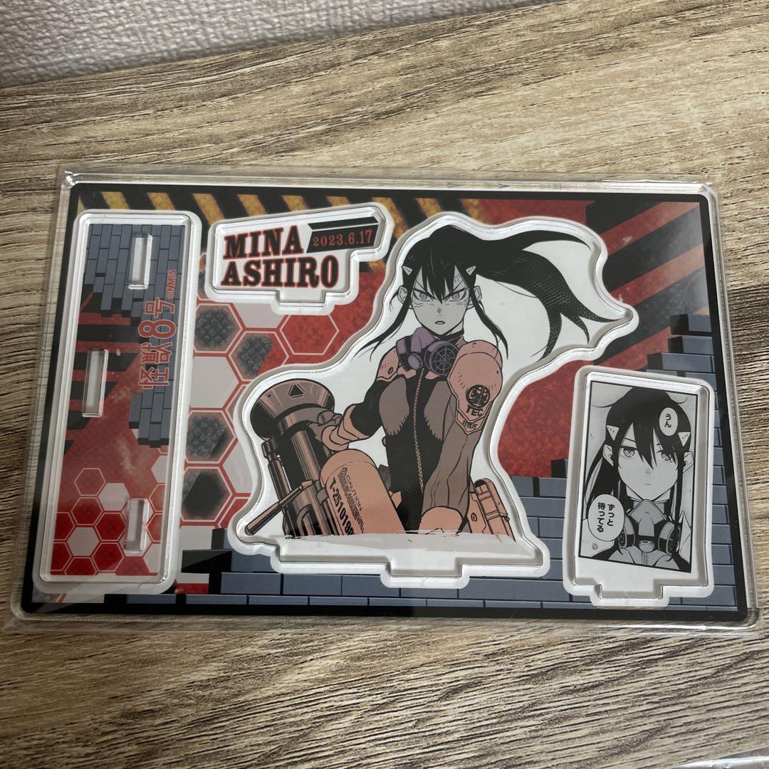 怪獣8号 亜白ミナ バースデイ 缶バッジ アクリルブロック ジオラマフィギュア Amazon.co.jp: 亜白ミナ 名場面ジオラマフィギュア バースデー缶