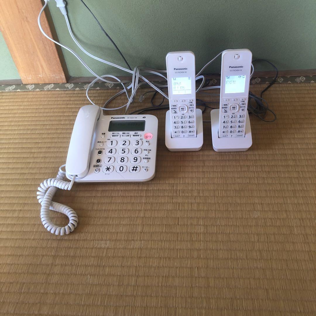Panasonic VE-GD21-W + KX-FXD404-W 電話機