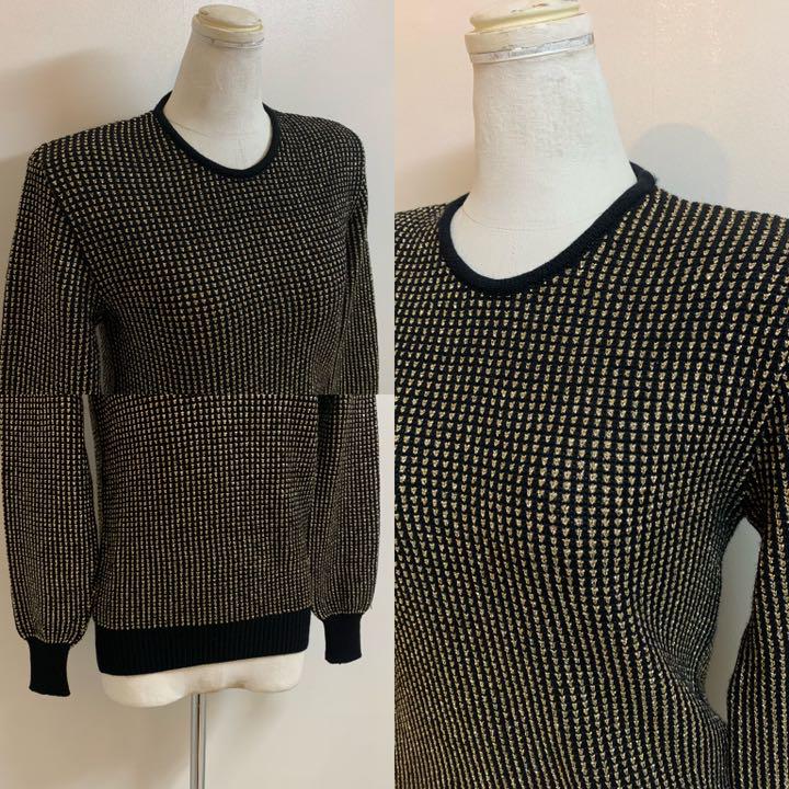 OLD GUCCI オールドグッチ g.gucci ウールメタリックラメ ニット