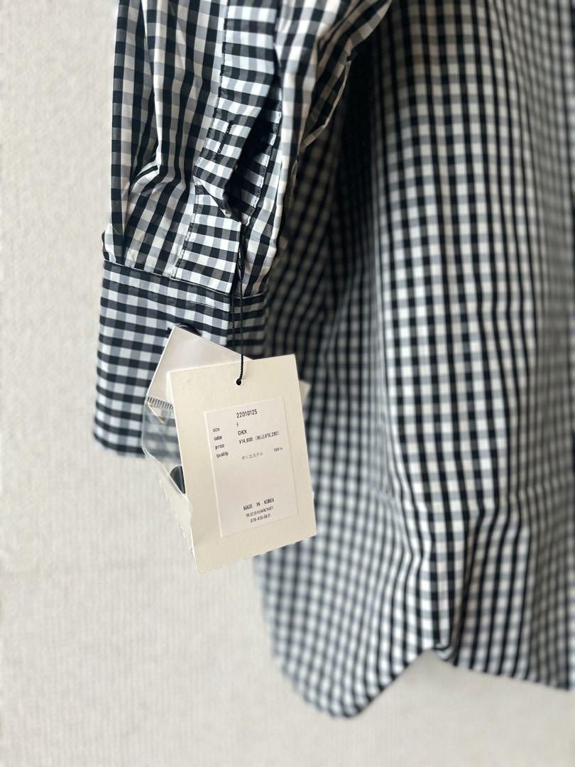 新品／MACHATTマチャット／スタンドカラーオーバーシャツ