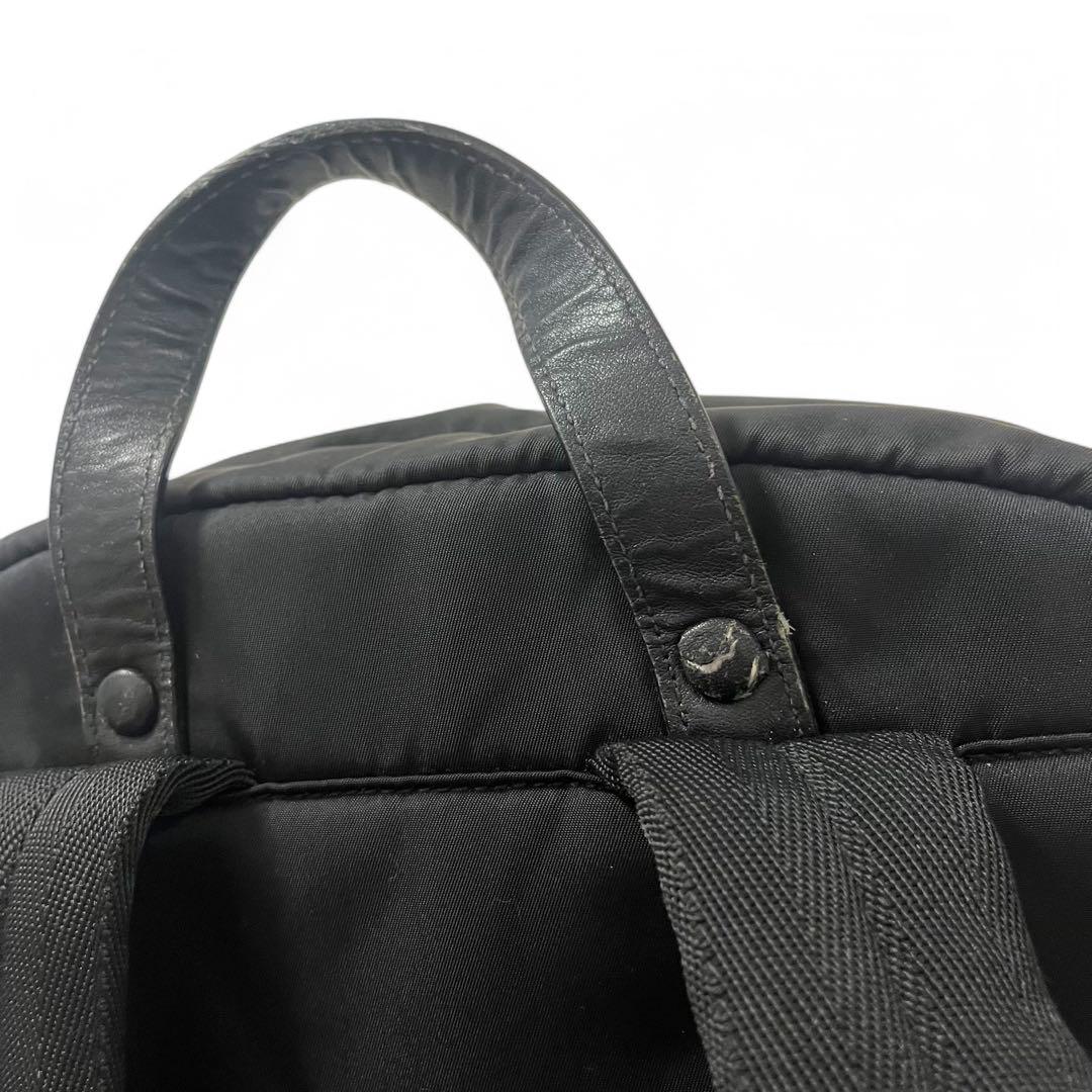 美品 PRADA TESSUTO ラバーロゴ リュック バッグ 2VZ021