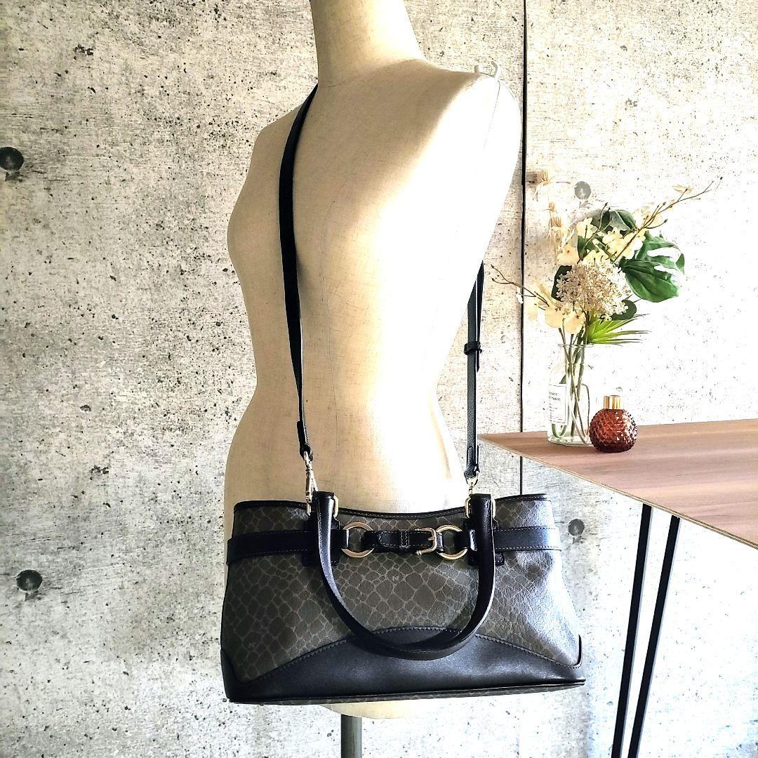 NINA RICCI】ニナリッチ フランス製 ビンテージ 2WAY レザー