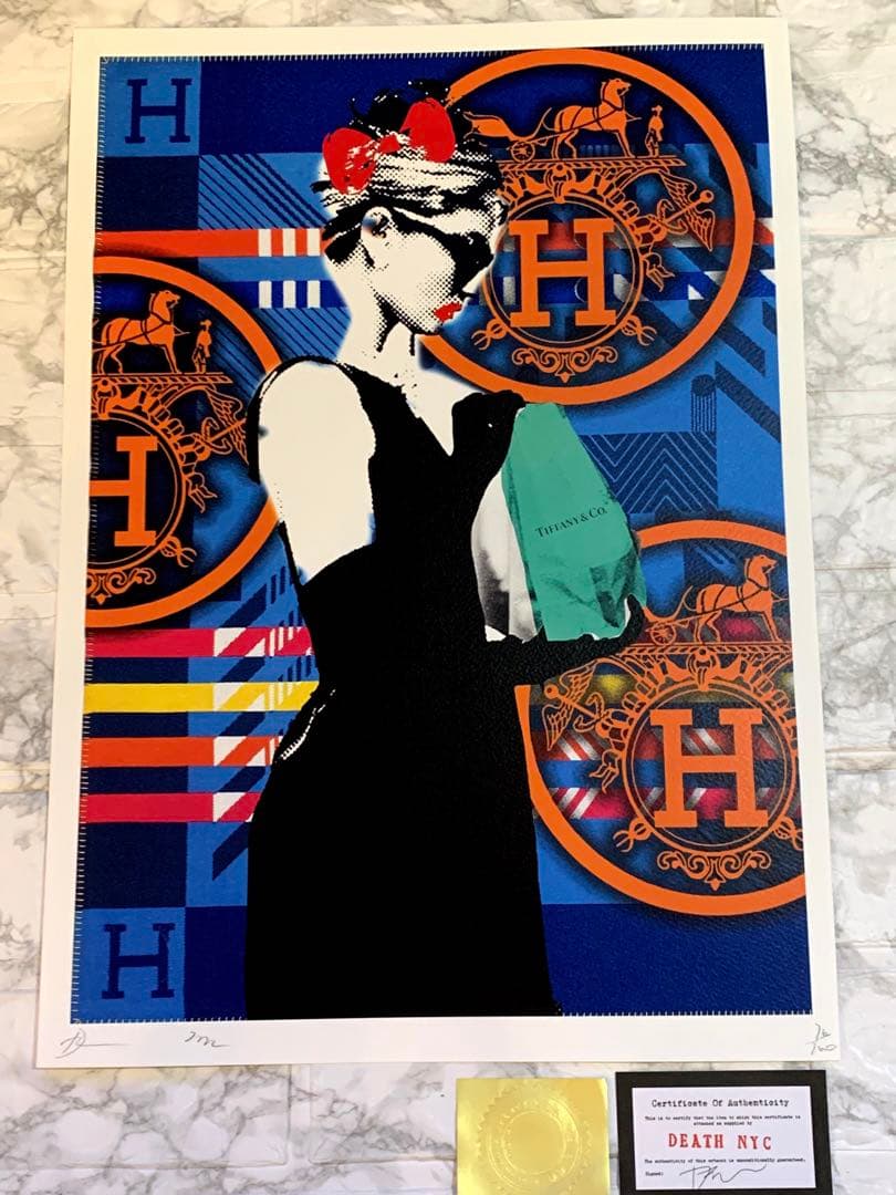 最高の品質 真作保証 正規品DEATH NYC 世界限定100枚 エルメス