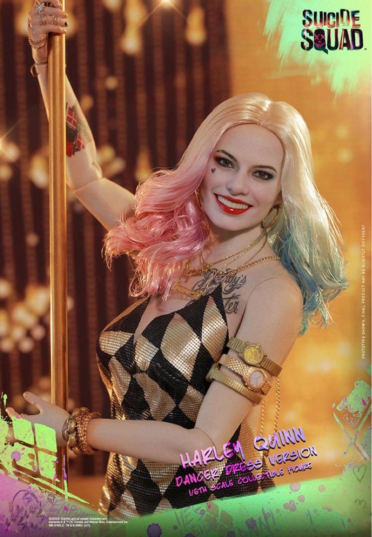 ホットトイズ ハーレイ クイン ポールダンス ドレス版Hot Toys