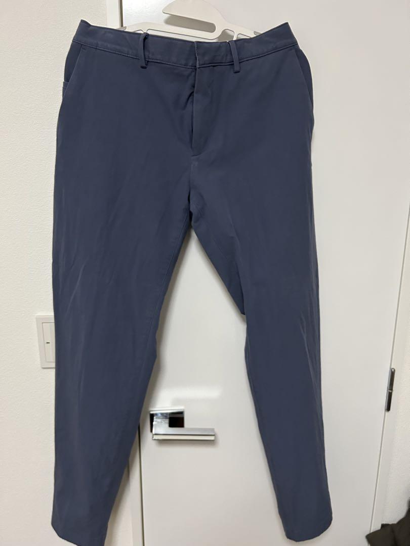 【美品】トミーヒルフィガー メンズパンツ ブルーグレー Lサイズ