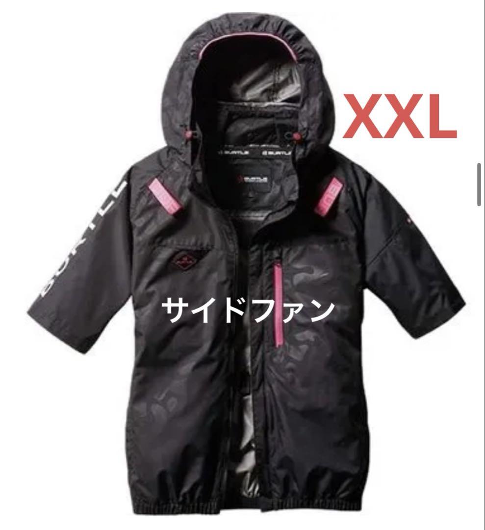 新作 空調服 カモフラブラック バートル AC2066 XXL サイドファン 新作 BURTLE 空調服 カモフラブラック XXL サイドファン AC2066