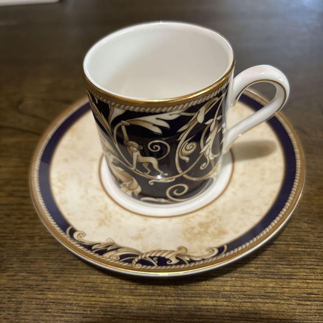 ウェッジウッドコーヌコビアデミタスコーヒーカップ&ソーサー