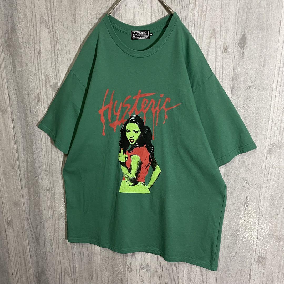 完売品　希少　ヒステリックグラマー ヒスガール ラスタカラー　Tシャツ XL 最高カラー/希少】ヒステリックグラマー ファックガールロゴ T