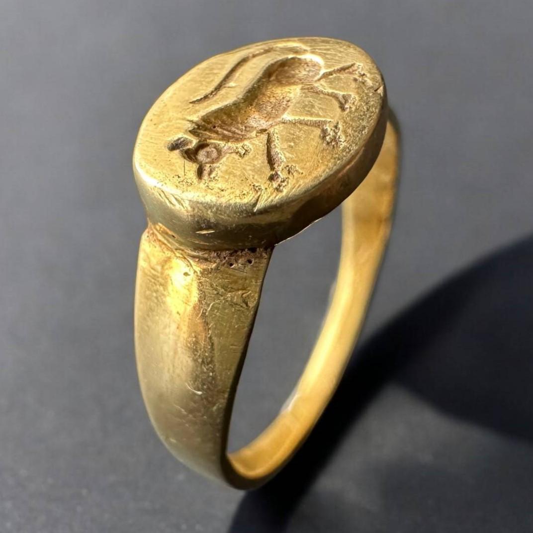 古代ローマ ゴールドリング 18K 18金 アクセサリー 1294
