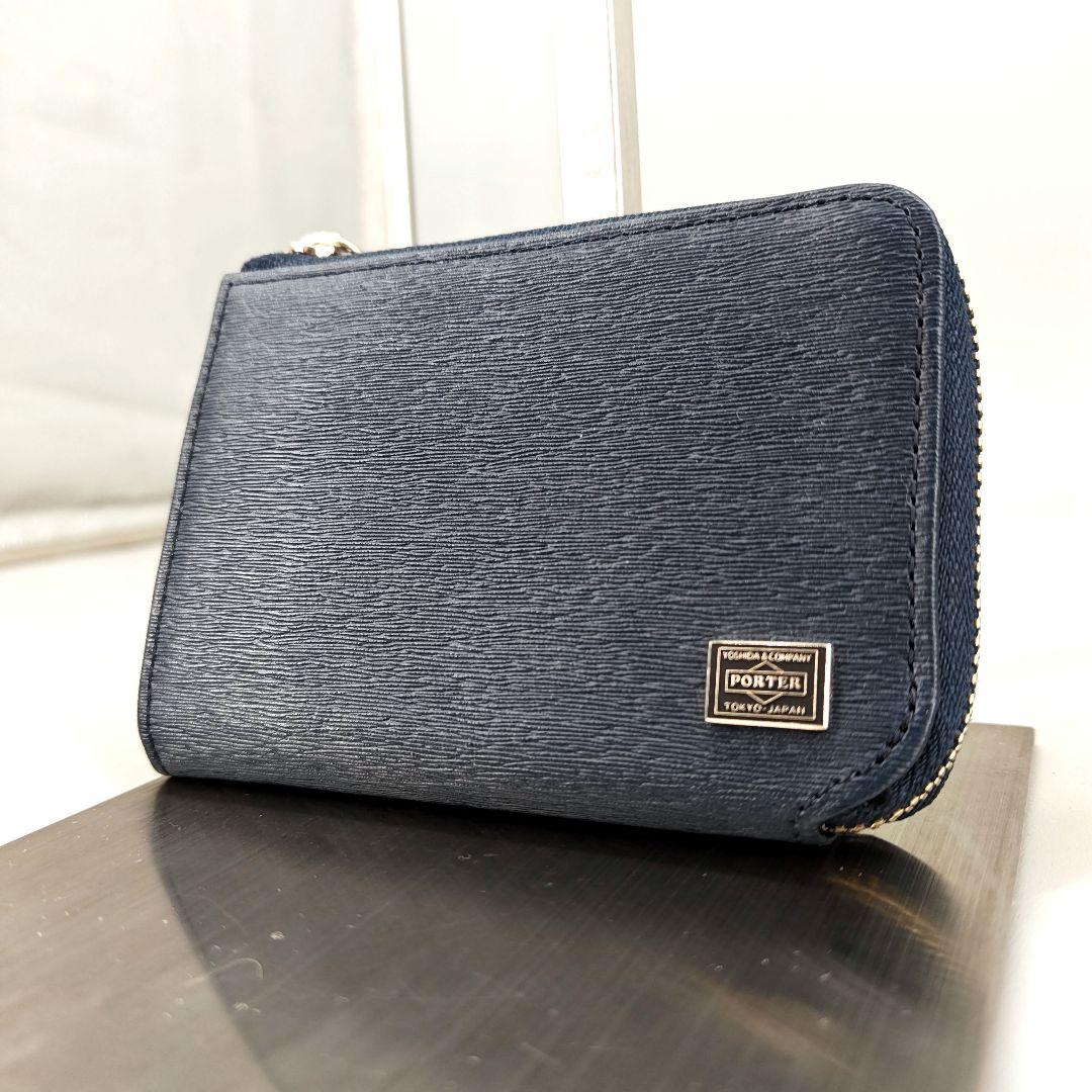 極美品✨ PORTER カレント コイン ＆ パスケース ネイビー