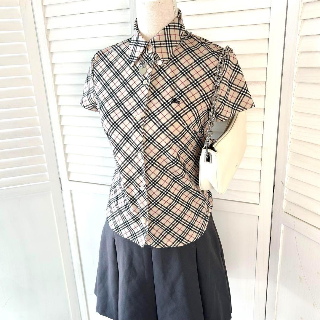 ノヴァチェック　BURBERRY BLUE LABEL チェック柄 ポロシャツ BURBERRY LONDON BLUE LABEL ポロシャツ ノバチェック - メルカリ