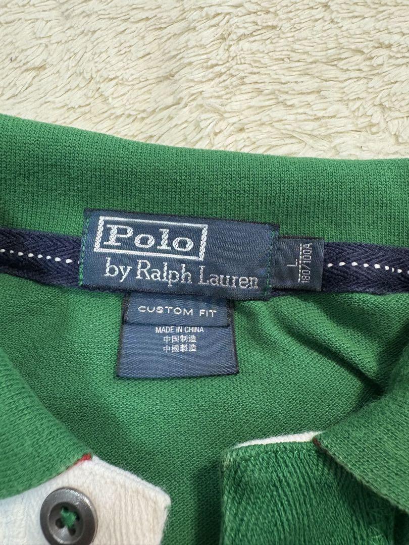 Ralph Lauren ラルフローレン　ポロシャツ　イタリア　緑　白