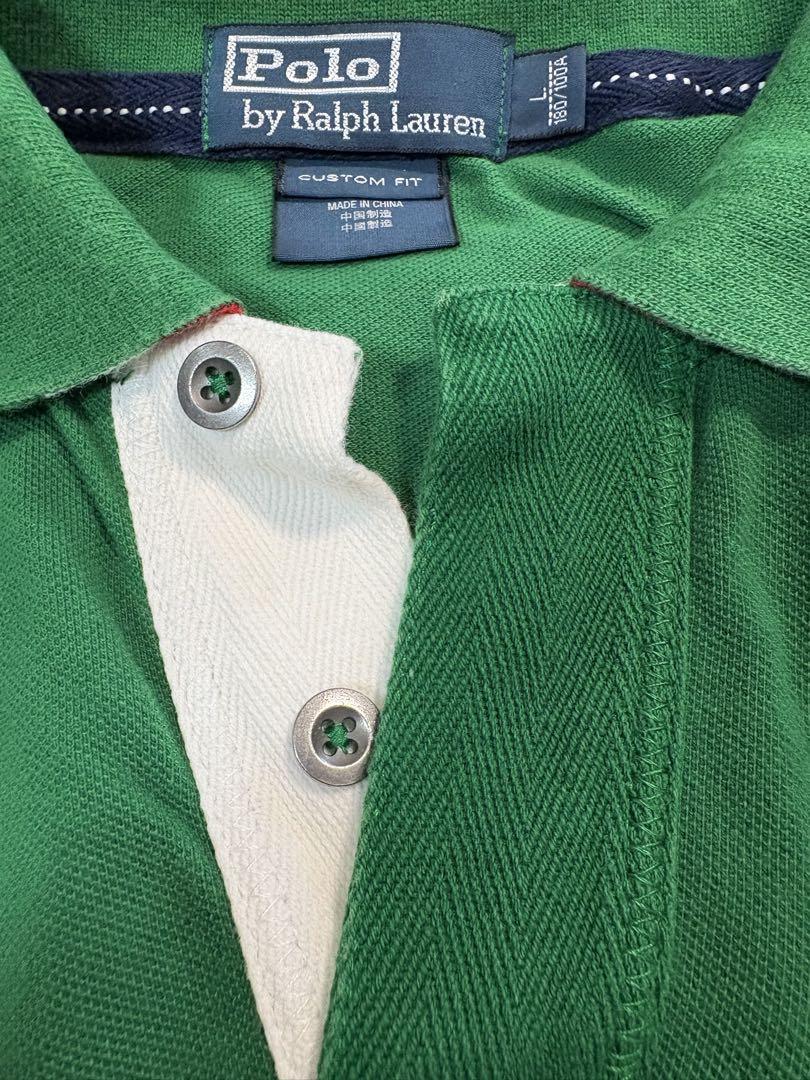 Ralph Lauren ラルフローレン　ポロシャツ　イタリア　緑　白