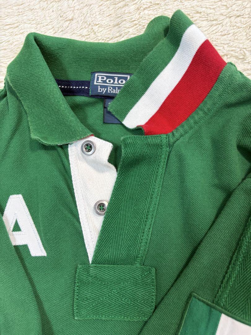 Ralph Lauren ラルフローレン　ポロシャツ　イタリア　緑　白