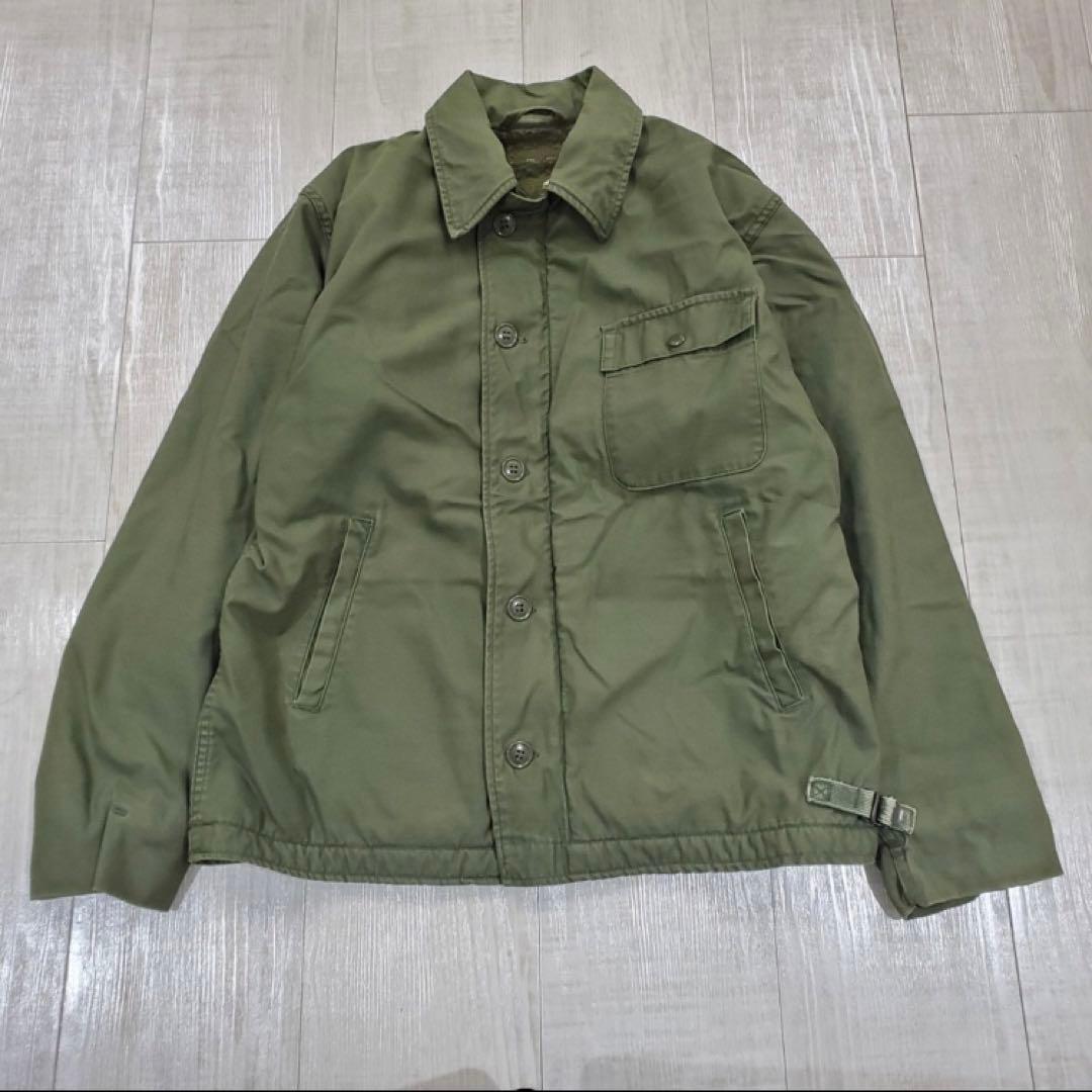 70s 80s U.S. NAVY ビンテージ 古着 A-2 デッキ ジャケット 買い誠実