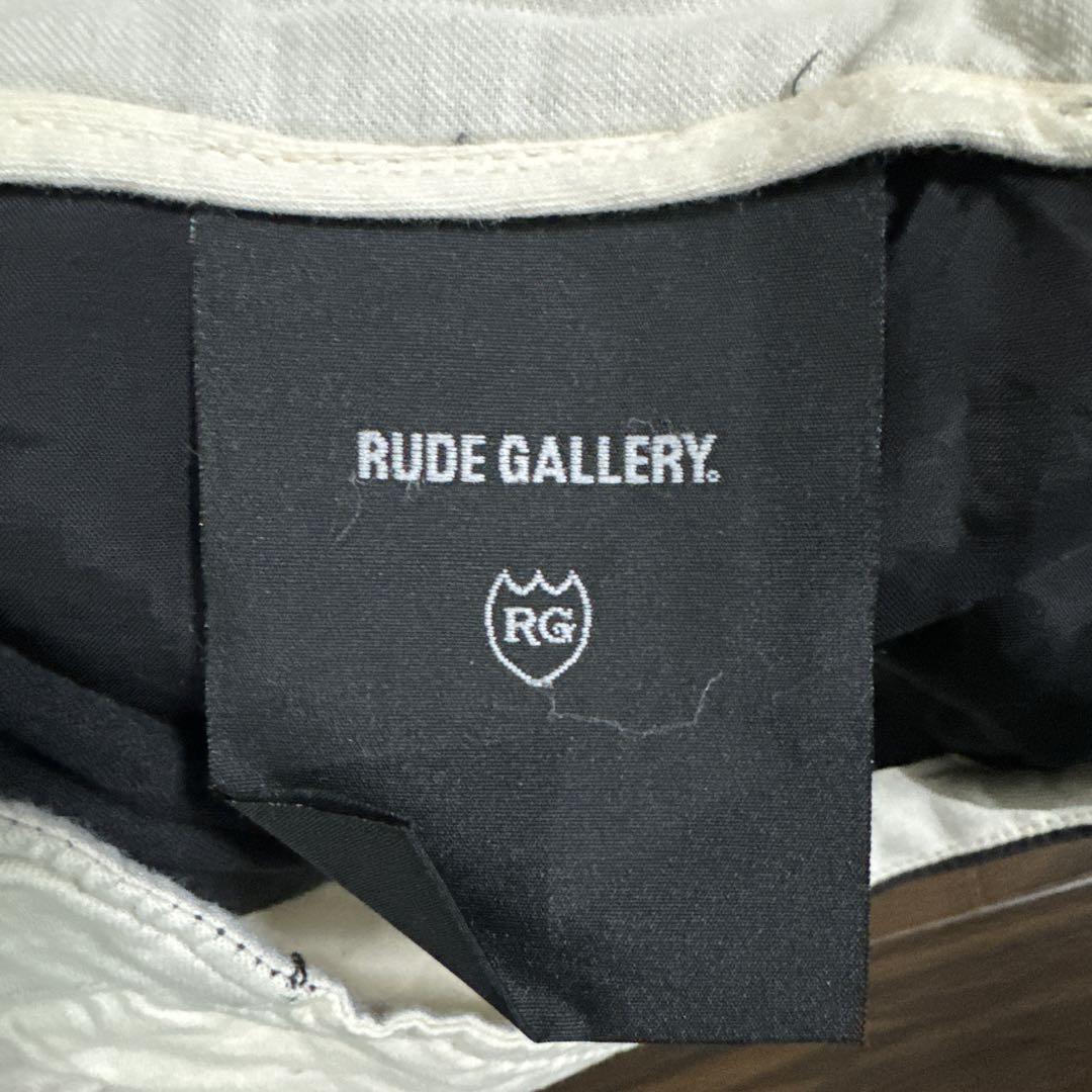 rude gallery シンチバック チノパンツ　ブラック
