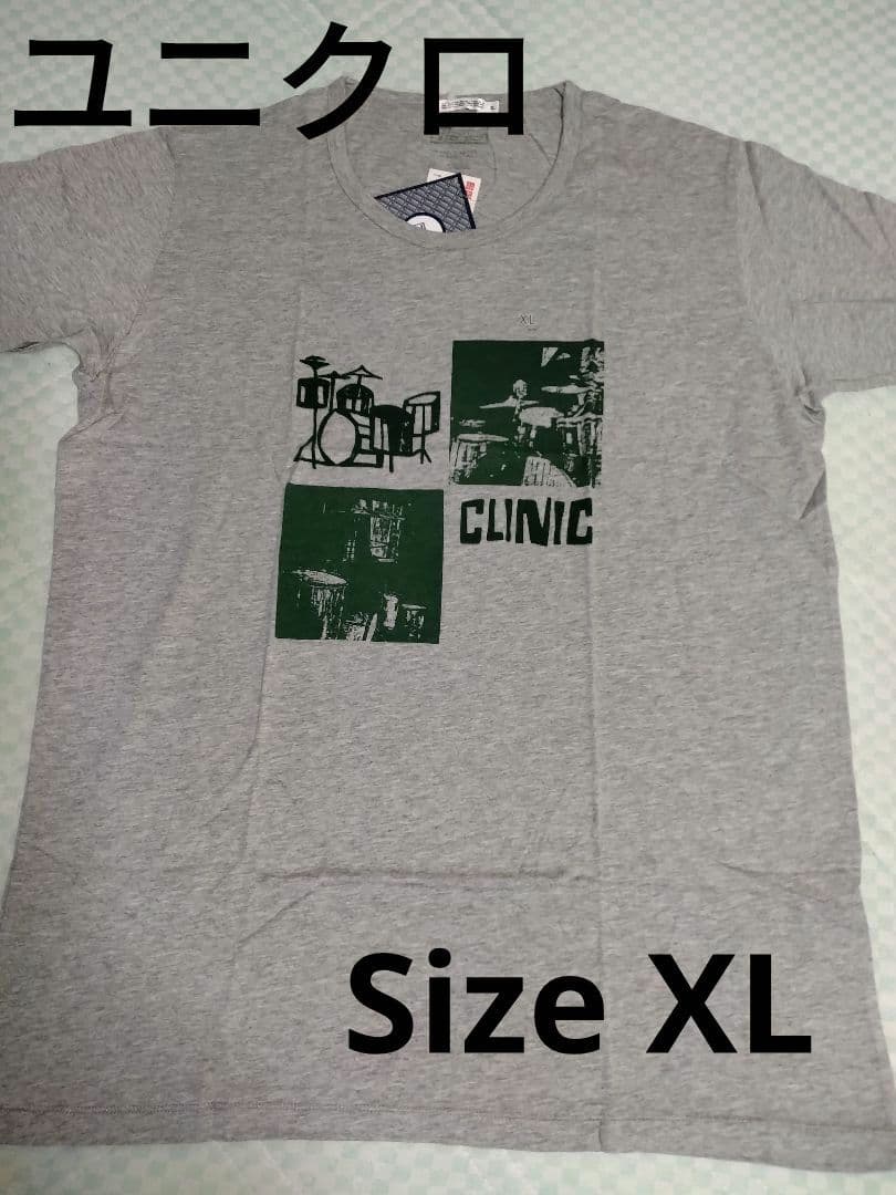 ユニクロ グラフィック Tシャツ XL グレー ドミノレコーズ メルカリ