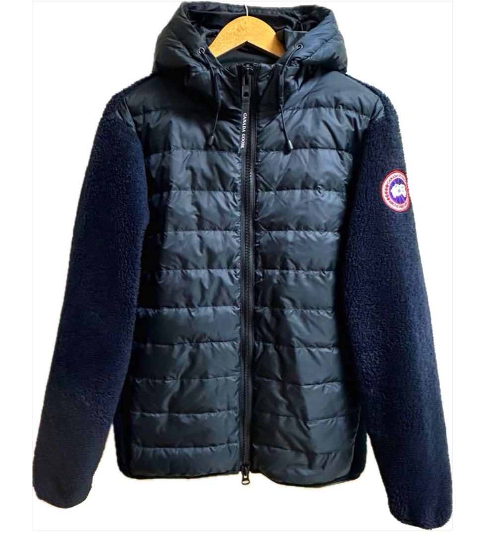 国内正規品 カナダグース ハイブリッジ フリースダウンジャケット ネイビー