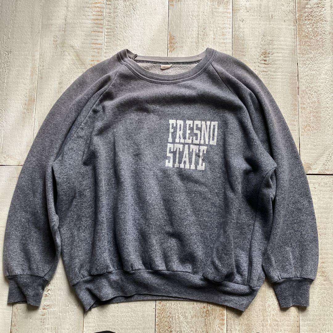 FRESNO STATE スウェット vintage カナダ製 フェード 短丈