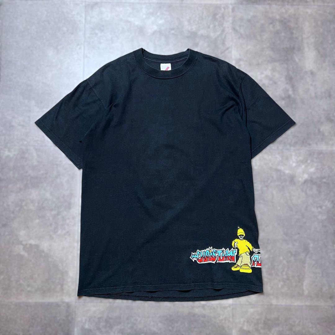 90's アメリカ製 クリスチャン・フレッチャー Tシャツ ブラック