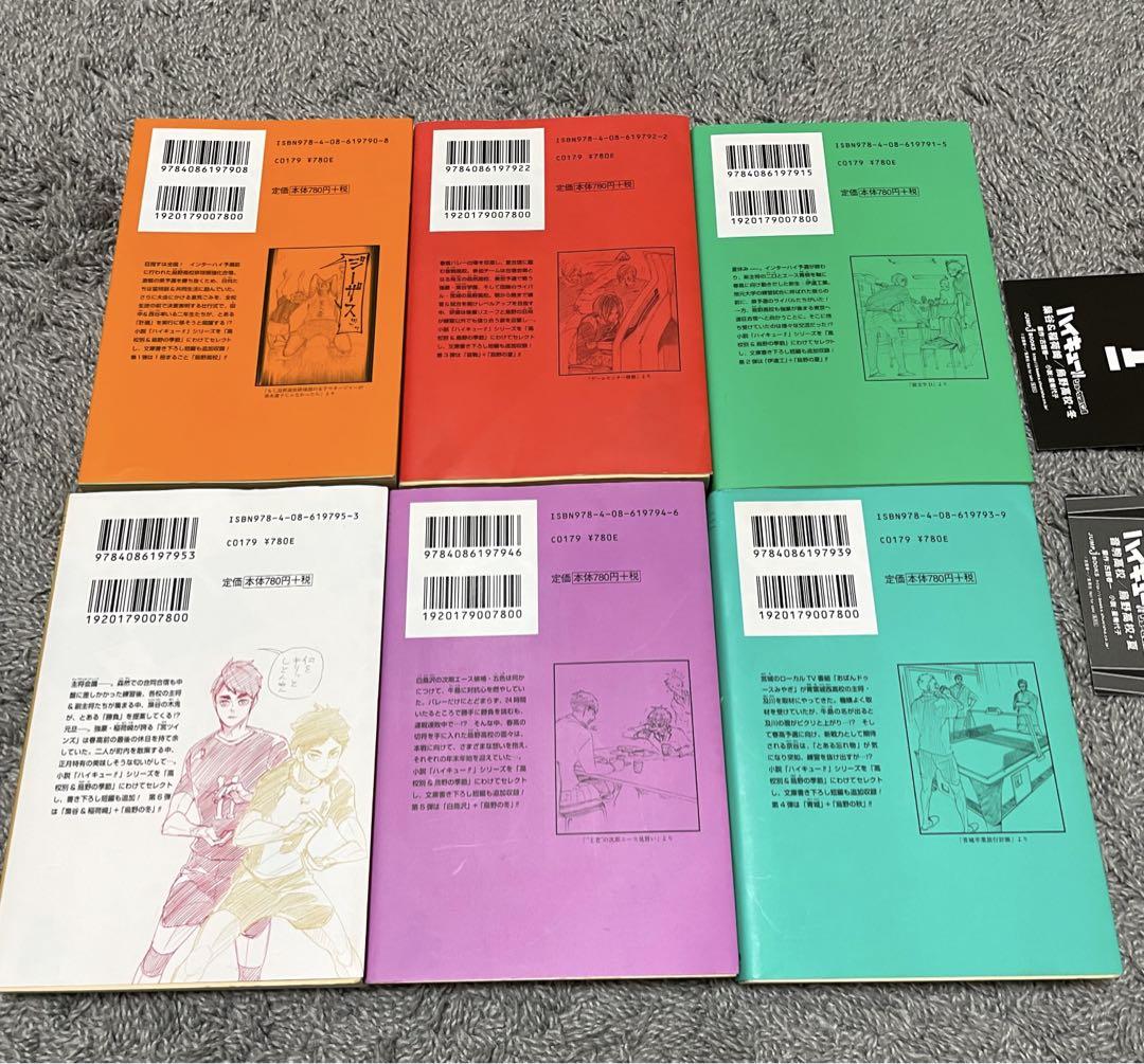 ハイキュー ショーセツバン 文庫版 全巻 セット 6冊 小説 古舘春