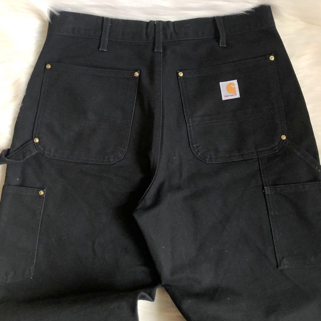 90s USA製 カーハート ダブルニー ワークパンツ ダックパンツ W32