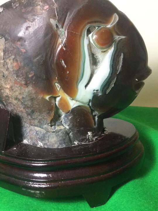 #メノー#瑪瑙#魚 置物