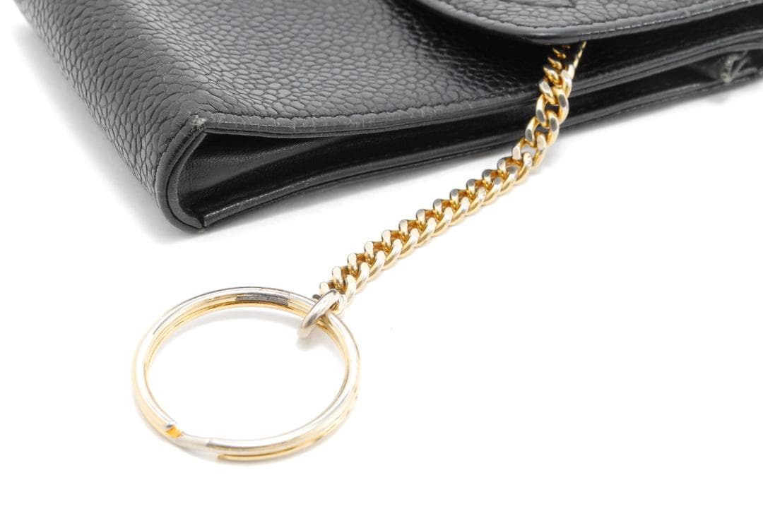 CHANEL ポーチ ココマーク キャビアスキン ブラック AA470-Hh