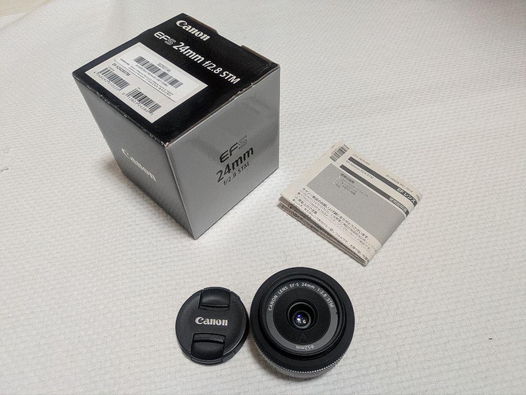 Canon　単焦点レンズ EFS 24mm f/2.8 STM　プロテクター付