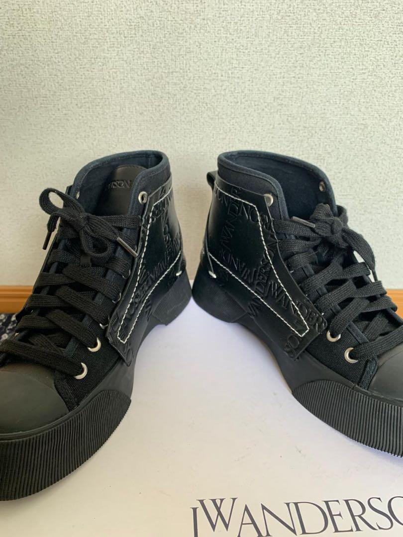JW ANDERSON ハイカットスニーカーブラック (サイズ 25cm
