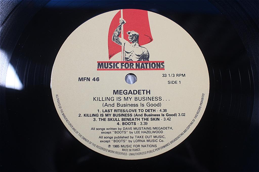 [LP] MEGADETH KILLING IS MY BUISNESS 輸入盤